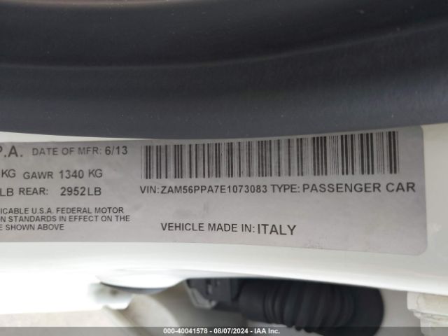 ZAM56PPA7E1073083 Maserati Quattroporte Gts