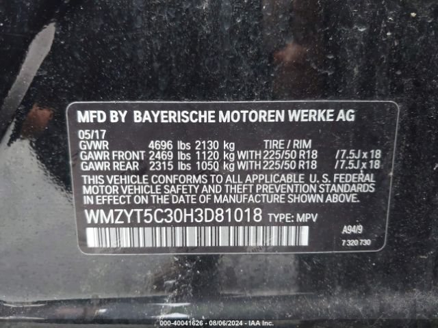 WMZYT5C30H3D81018 Mini Countryman Cooper S