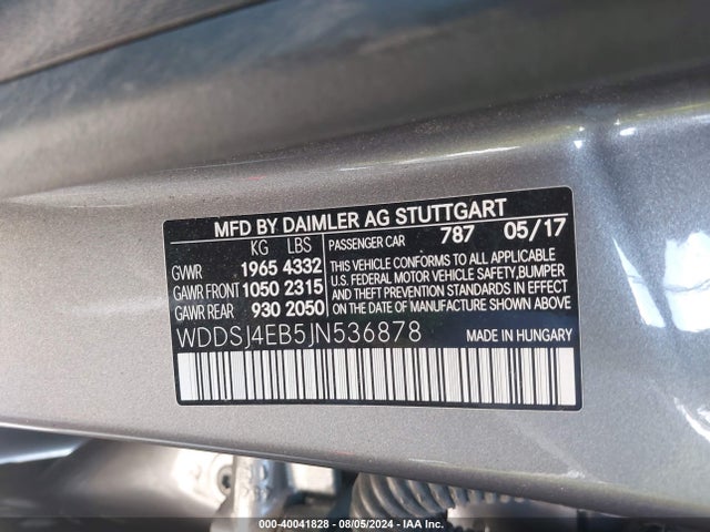 Mercedes-Benz CLA 250 2018 WDDSJ4EB5JN536878 Image 9