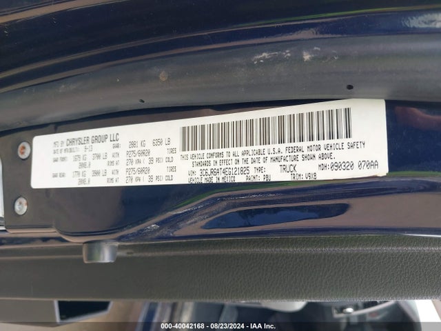 3C6JR6AT4EG121825 RAM 1500 Express