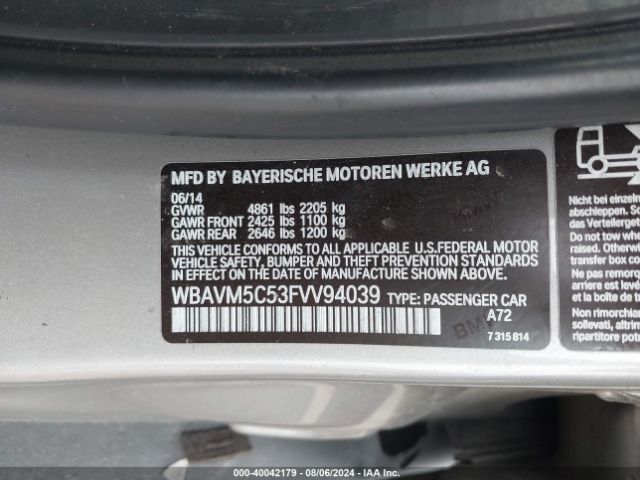 WBAVM5C53FVV94039 BMW X1 Xdrive35i
