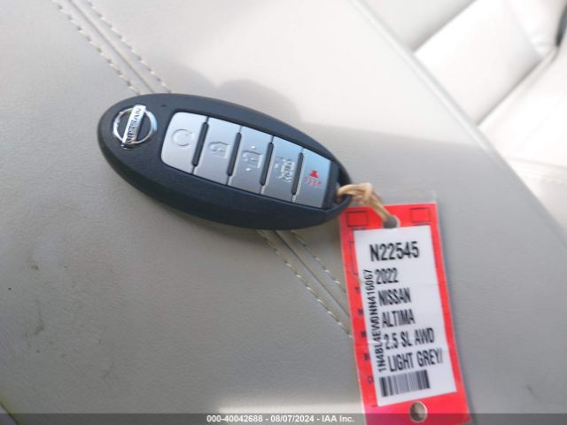 1N4BL4EW0NN416067 Nissan Altima Sl Intelligent Awd