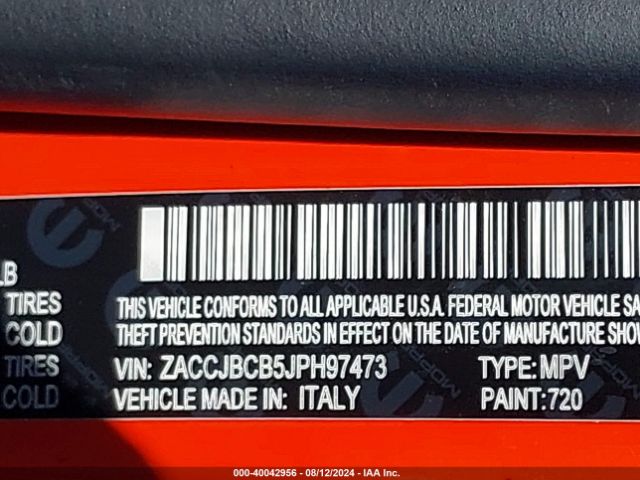 ZACCJBCB5JPH97473 Jeep Renegade Trailhawk 4x4
