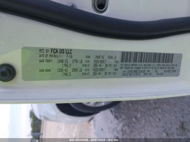 3C4PDCAB9GT234185 Dodge JOURNEY SE