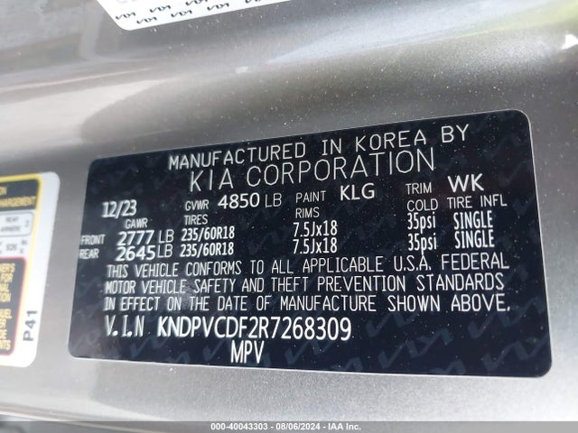 KIA Sportage Ex 2024 KNDPVCDF2R7268309 Image 9