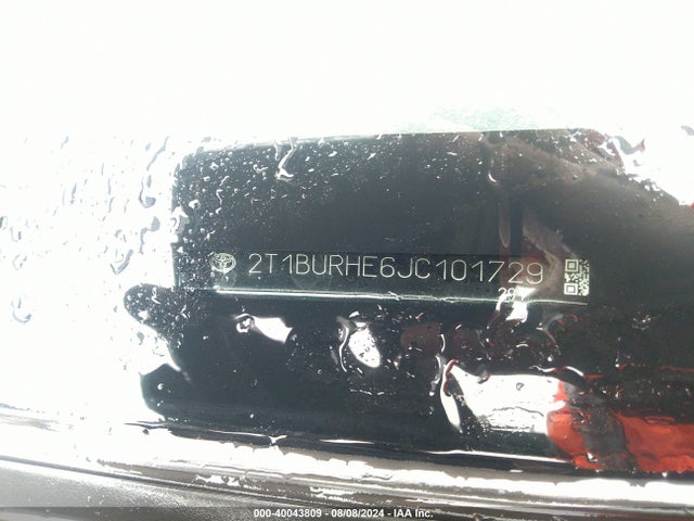 Toyota COROLLA SE 2018 2T1BURHE6JC101729 Image 9