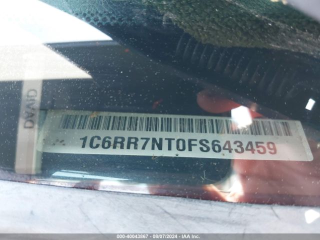 1C6RR7NT0FS643459 RAM 1500 Laramie