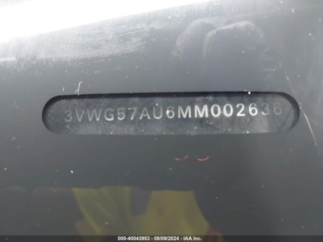 3VWG57AU6MM002636 Volkswagen Golf 1.4t Tsi