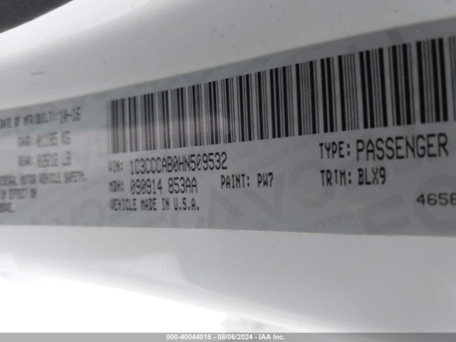 1C3CCCAB0HN509532 Chrysler 200 Limited Platinum