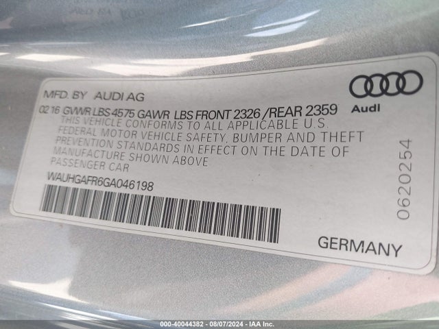 2016 AUDI A5 WAUHGAFR6GA046198 Photo 8