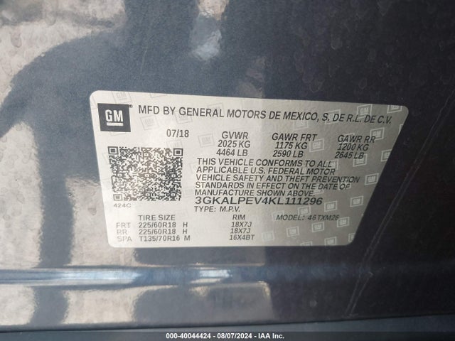 GMC Terrain Slt 2019 3GKALPEV4KL111296 Image 9