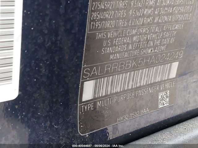 SALRRBBK5HA024249 Land Rover Discovery Hse