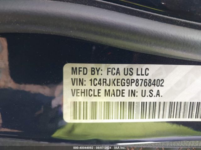1C4RJKEG9P8768402 Jeep Grand Cherokee L Summit Reserve 4x4