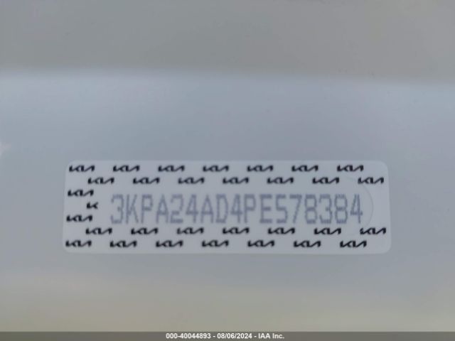 3KPA24AD4PE578384 KIA RIO S