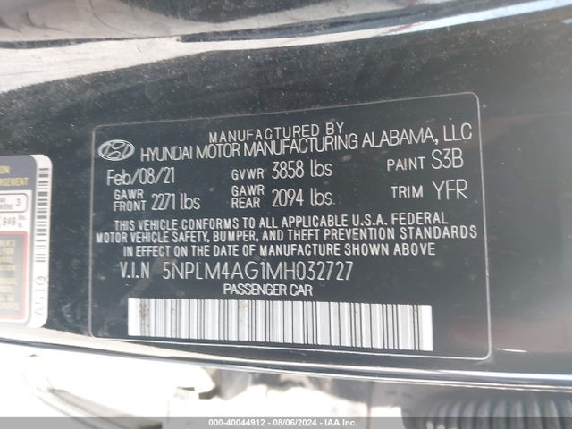 Hyundai ELANTRA SEL 2021 5NPLM4AG1MH032727 Image 9