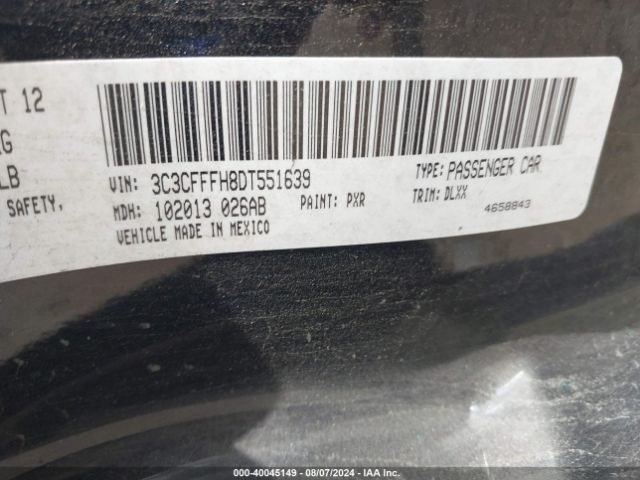 2013 FIAT 500 3C3CFFFH8DT551639 Photo 8