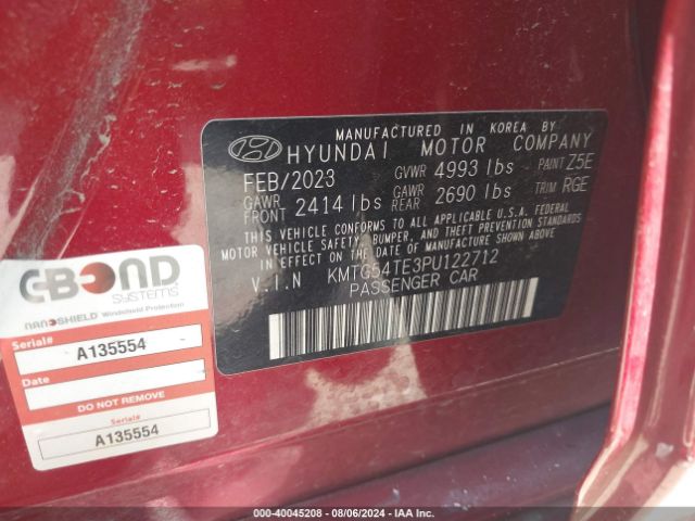 KMTG54TE3PU122712 Genesis G70 3.3t Awd