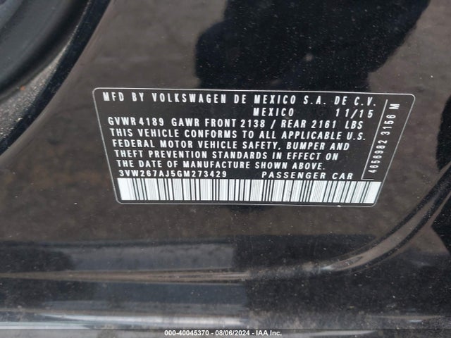 3VW267AJ5GM273429 Volkswagen Jetta 1.4t S