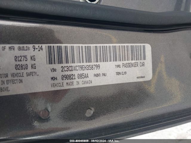 2C3CDXCT9EH358799 Dodge Charger R/t Plus