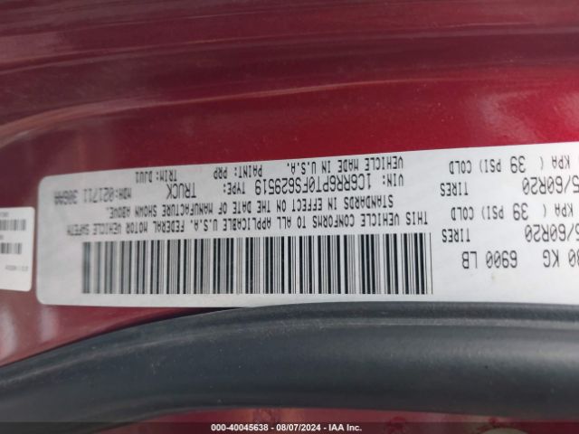 1C6RR6PT0FS629519 RAM 1500 Laramie Longhorn