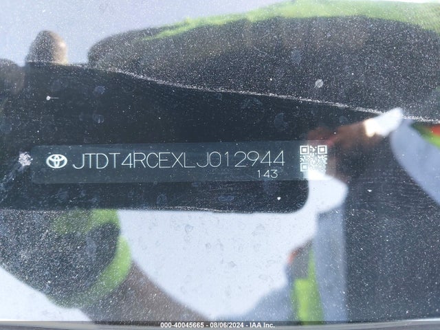 Toyota Corolla Xse 2020 JTDT4RCEXLJ012944 Image 9
