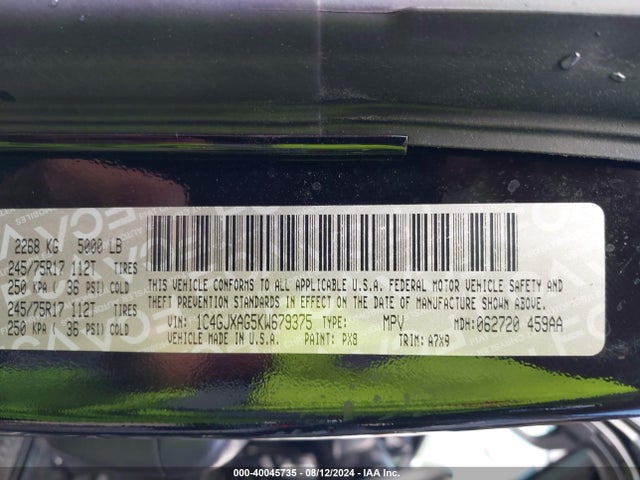 1C4GJXAG5KW679375 Jeep Wrangler Sport S 4x4