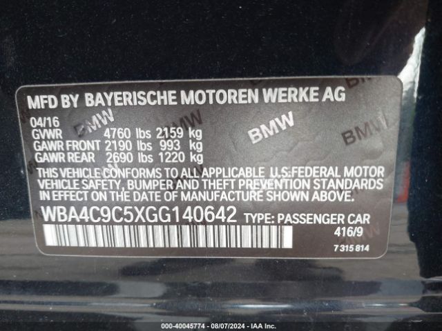 WBA4C9C5XGG140642 BMW 428i Gran Coupe Xdrive