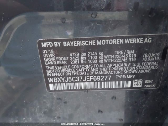 WBXYJ5C37JEF69277 BMW X2 Xdrive28i
