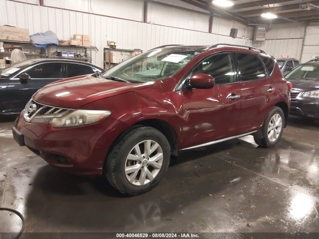 2011 Nissan Murano Sl მანქანა იყიდება აუქციონზე, vin: JN8AZ1MW3BW158609, აუქციონის ნომერი: 40046529