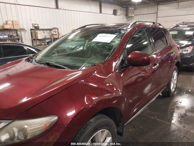2011 Nissan Murano Sl მანქანა იყიდება აუქციონზე, vin: JN8AZ1MW3BW158609, აუქციონის ნომერი: 40046529