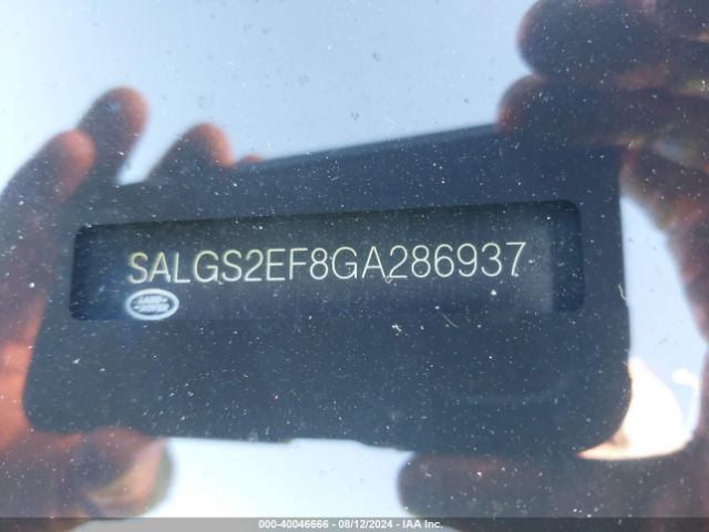 SALGS2EF8GA286937 Land Rover Range Rover 5.0l V8 Supercharged