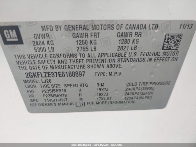 2GKFLZE37E6188897 GMC Terrain Denali