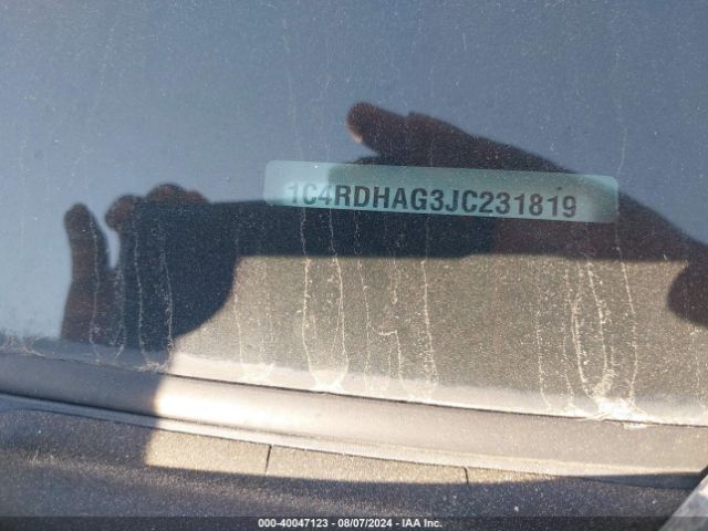 1C4RDHAG3JC231819 Dodge Durango Sxt Rwd