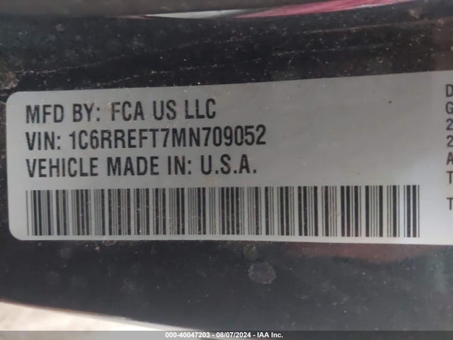 1C6RREFT7MN709052 RAM 1500 Lone Star  4x2 5'7 Box