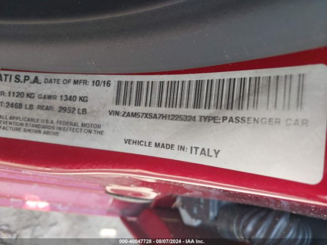 ZAM57XSA7H1225324 Maserati Ghibli