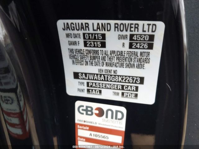 SAJWA6AT8G8K22673 Jaguar F-Type