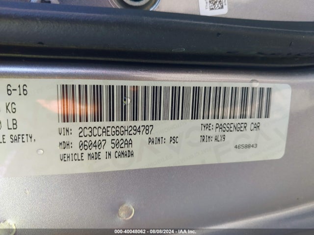 Chrysler 300C 2016 2C3CCAEG6GH294787 Image 9