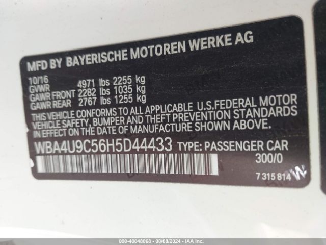 WBA4U9C56H5D44433 BMW 430i Xdrive