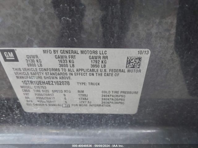 1GTR1UEH4EZ162078 GMC Sierra 1500 Sle