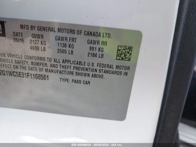 2G1WC5E31F1168561 Chevrolet Impala Limited Ltz