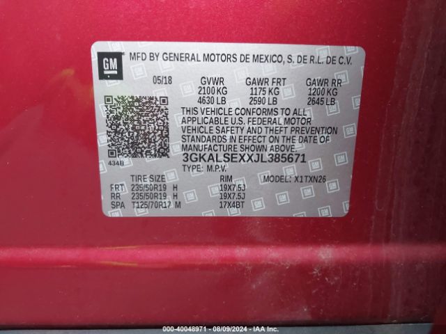 3GKALSEXXJL385671 GMC Terrain Denali