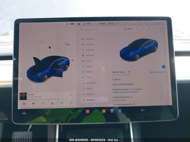 5YJ3E1EA0JF109003 Tesla Model 3 Long Range/mid Range