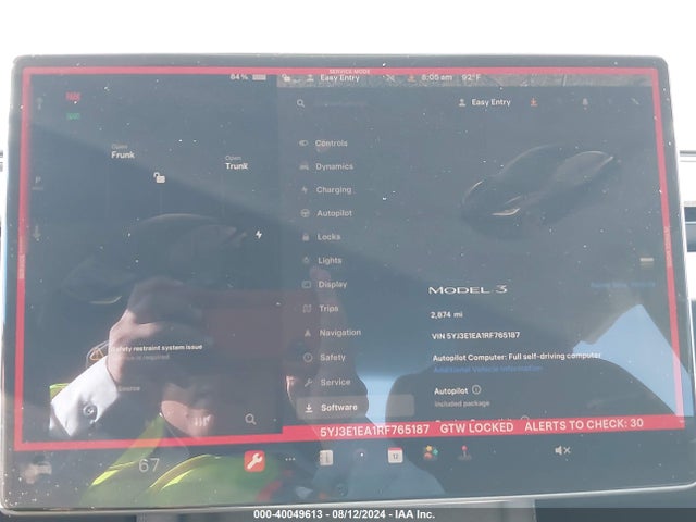2024 TESLA MODEL 3 5YJ3E1EA1RF765187 Photo 6