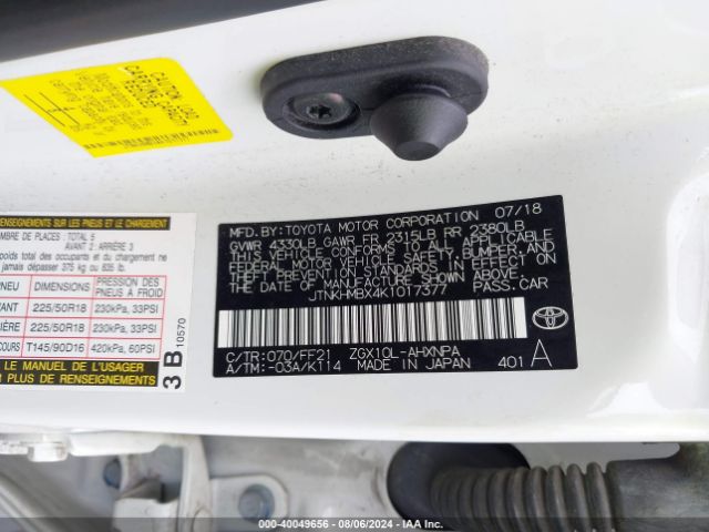 JTNKHMBX4K1017377 Toyota C-HR XLE