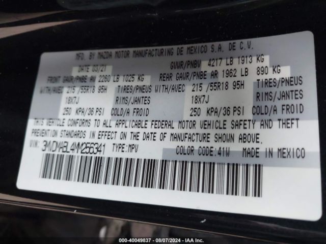 3MVDMABL4MM256341 Mazda Cx-30 Select