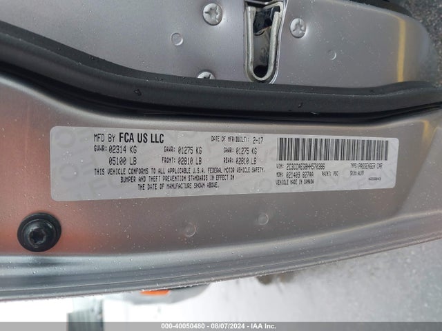 Chrysler 300C 2017 2C3CCAEG8HH570386 Image 9