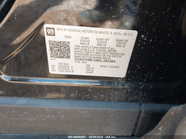 3GNAXMEG8RL284384 Chevrolet Equinox Fwd Rs