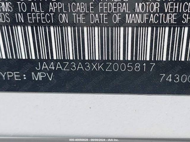 JA4AZ3A3XKZ005817 Mitsubishi Outlander Es