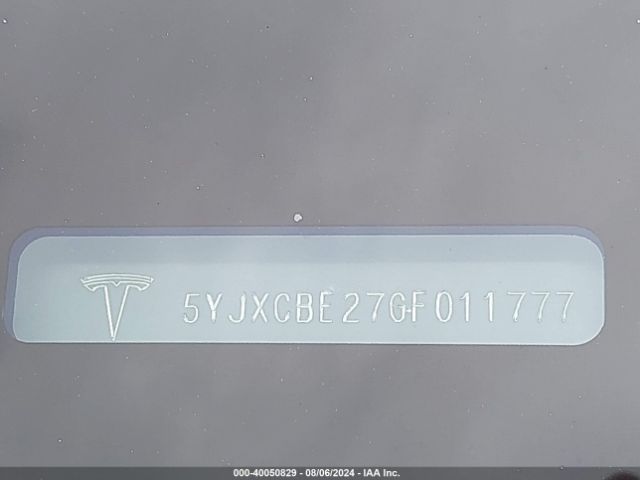 5YJXCBE27GF011777 Tesla Model X 60d/70d/75d/90d/p100d