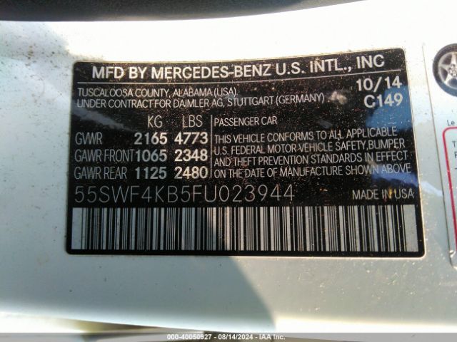 55SWF4KB5FU023944 Mercedes-Benz C 300 4matic/luxury 4matic/sport 4matic